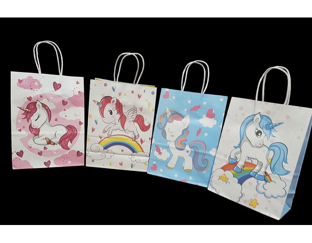 Bolsa unicornio diseño ambas caras 