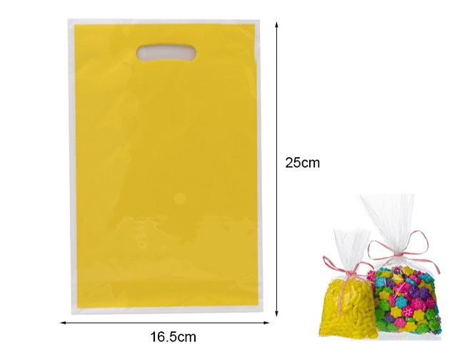 Bolsa piñata amarillo 8pcs