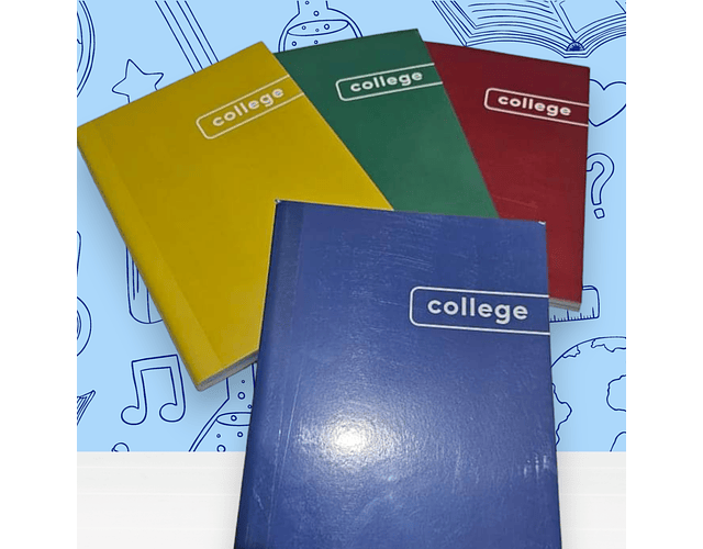 Cuadernos college 100 hojas 7mm Artel