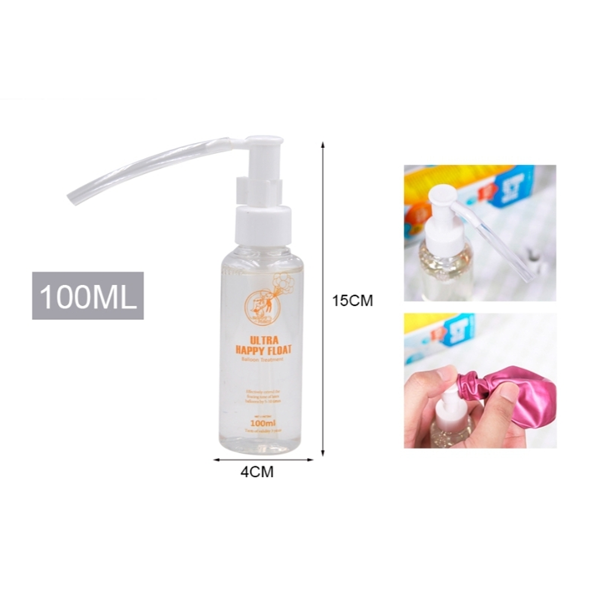 Hi Float Gel para maxima duración de globos