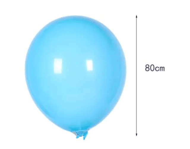 GLOBO PIÑATA CELESTE R36 80CM