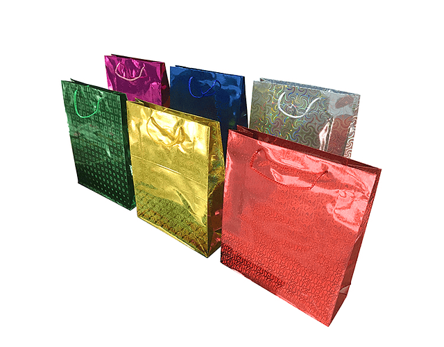 BOLSA DE REGALO HOLEO COLORES  44X33cm