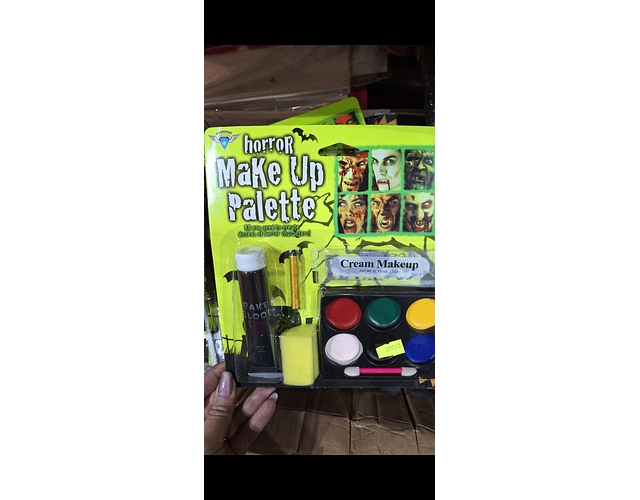 Pinta carita+ sangre falsa 