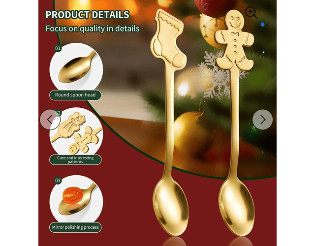 Set cucharas navideñas