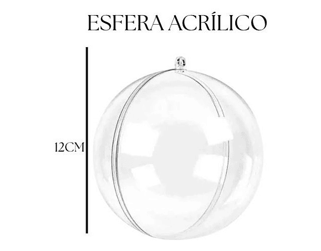 Esfera acrílica 12cm
