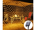 MALLA LED SOLAR 2x2METROS BLANCO CÁLIDO 