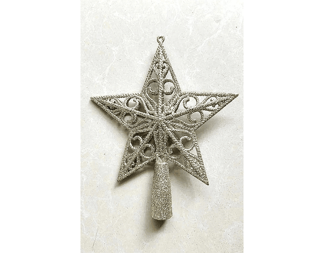 ESTRELLA ESCARCHADA  22X20CM