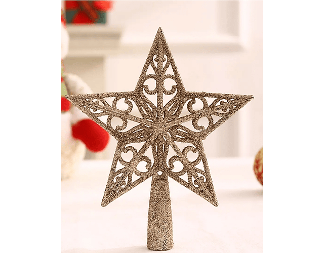ESTRELLA ESCARCHADA  22X20CM