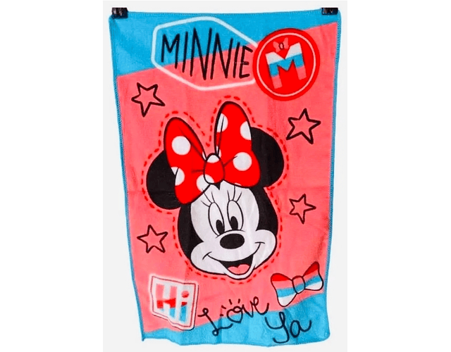 TOALLA ESCOLAR PARVULO MINNIE MOUSE ORIGINAL DISNEY 30x50 cm 