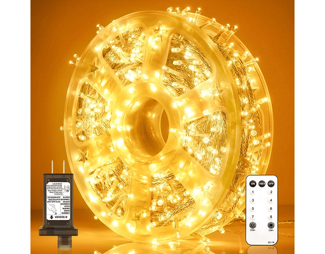 Carrete 500led - 50 metros luces led hada BLANCO CÁLIDO (AMARILLO)