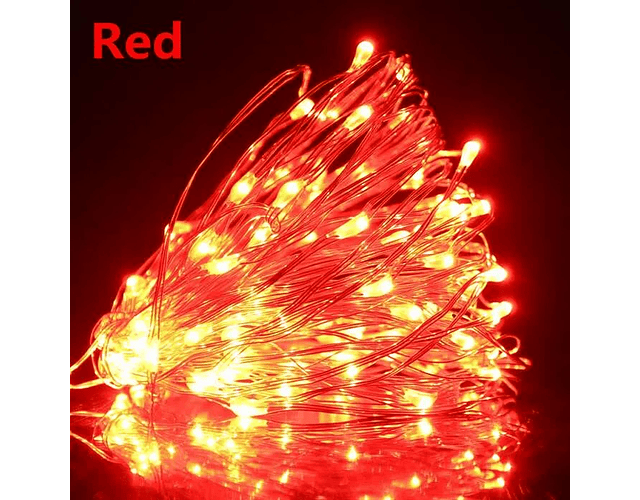 Carrete 500led - 50 metros luces led hada ROJO