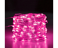 Carrete 500led - 50 metros luces led hada ROSADO 