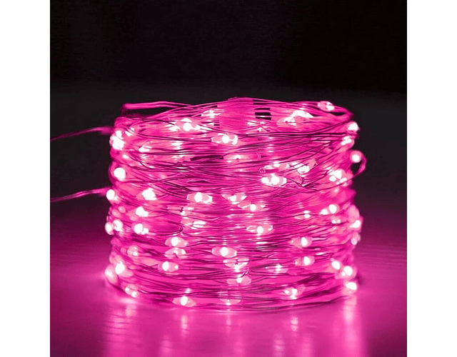 Carrete 500led - 50 metros luces led hada ROSADO 