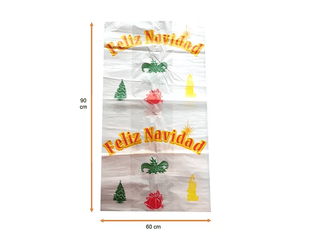 Saco impreso navidad 50x70 cm
