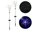 Pack 2 fuegos artificiales solares con estaca