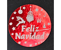 Sticker Feliz navidad rojo