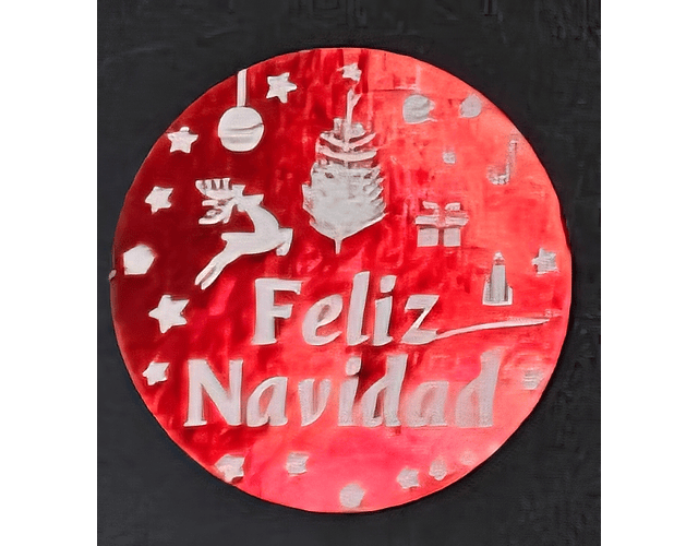 Sticker Feliz navidad rojo