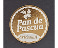 Sticker pan de pascua Dorado