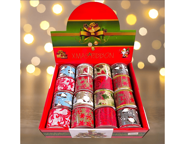 Cinta navideña ancha 6cm