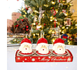Trio de velas navideñas