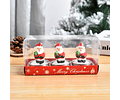Trio de velas navideñas