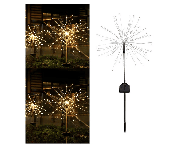 Fuego artificial solar x2 Blanco 