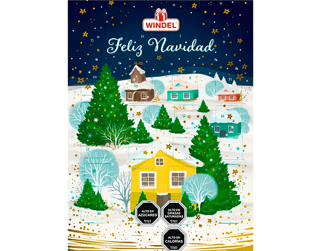Calendario adviento cada día un chocolate 