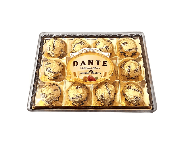 Caja acrílica  12 bombones 