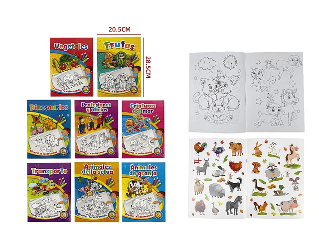 LIBRO PARA COLOREAR 20.5X28.5CM