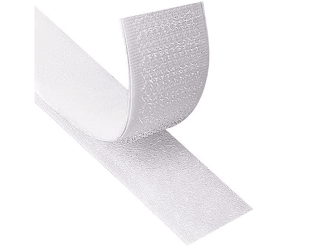 Velcro adhesivo blanco 1 metro