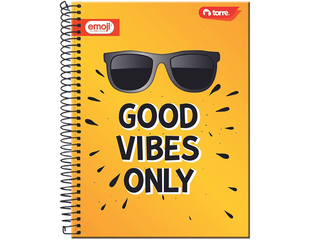 Cuaderno torre emoji triple 150 hojas 7mm