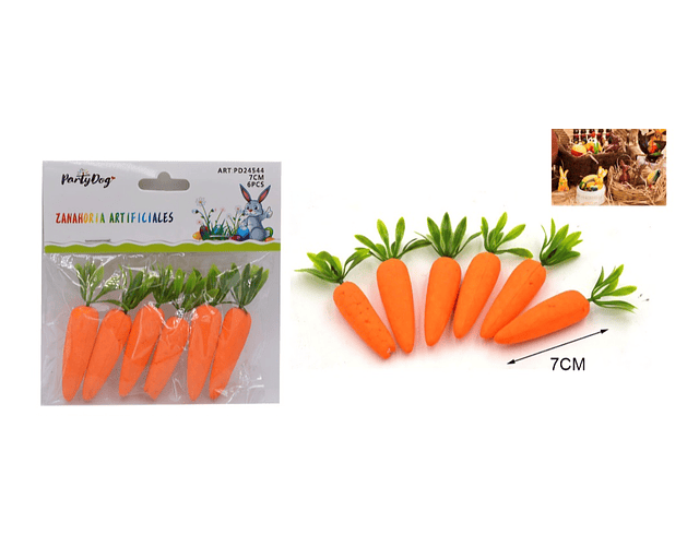 Zanahorias artificiales 7cm