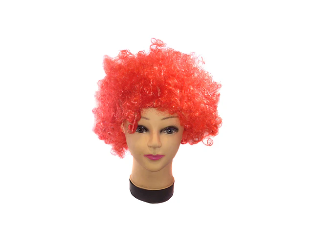 Peluca afro rojo