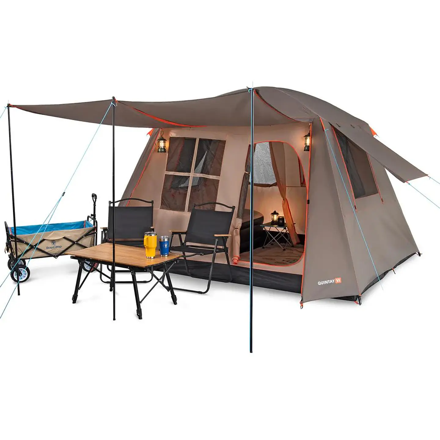 Carpa Quintay Vi 6 Personas Cubre Techo Largo 2