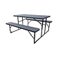 Set Mesa Y Bancos Plegables 137X70X72Cm Diseño Madera - Miniatura 1