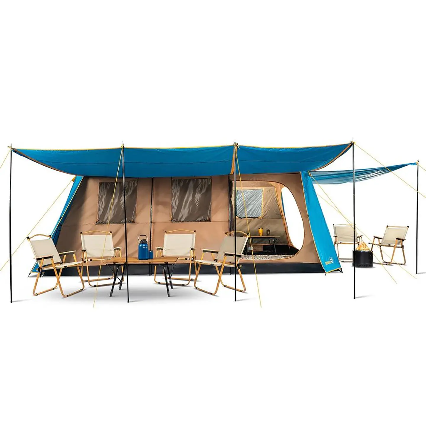 Carpa Camping Dolomites 12 Personas Doble Toldo 1