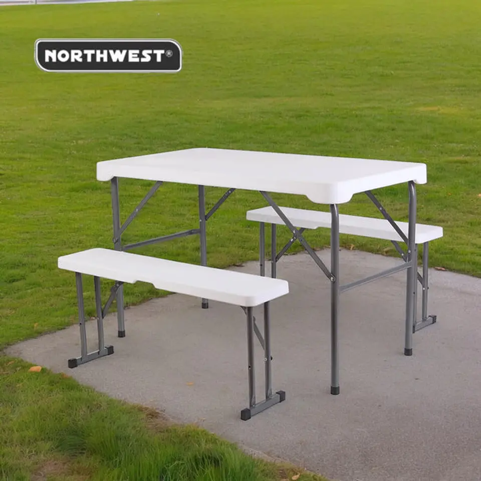 Set Mesa Y Bancos Plegables 113X68.5X73Cm 4