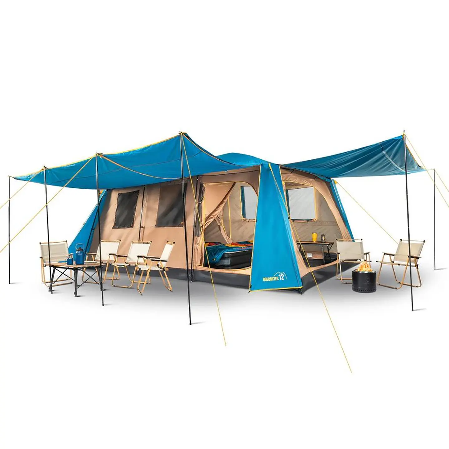 Carpa Camping Dolomites 12 Personas Doble Toldo 3