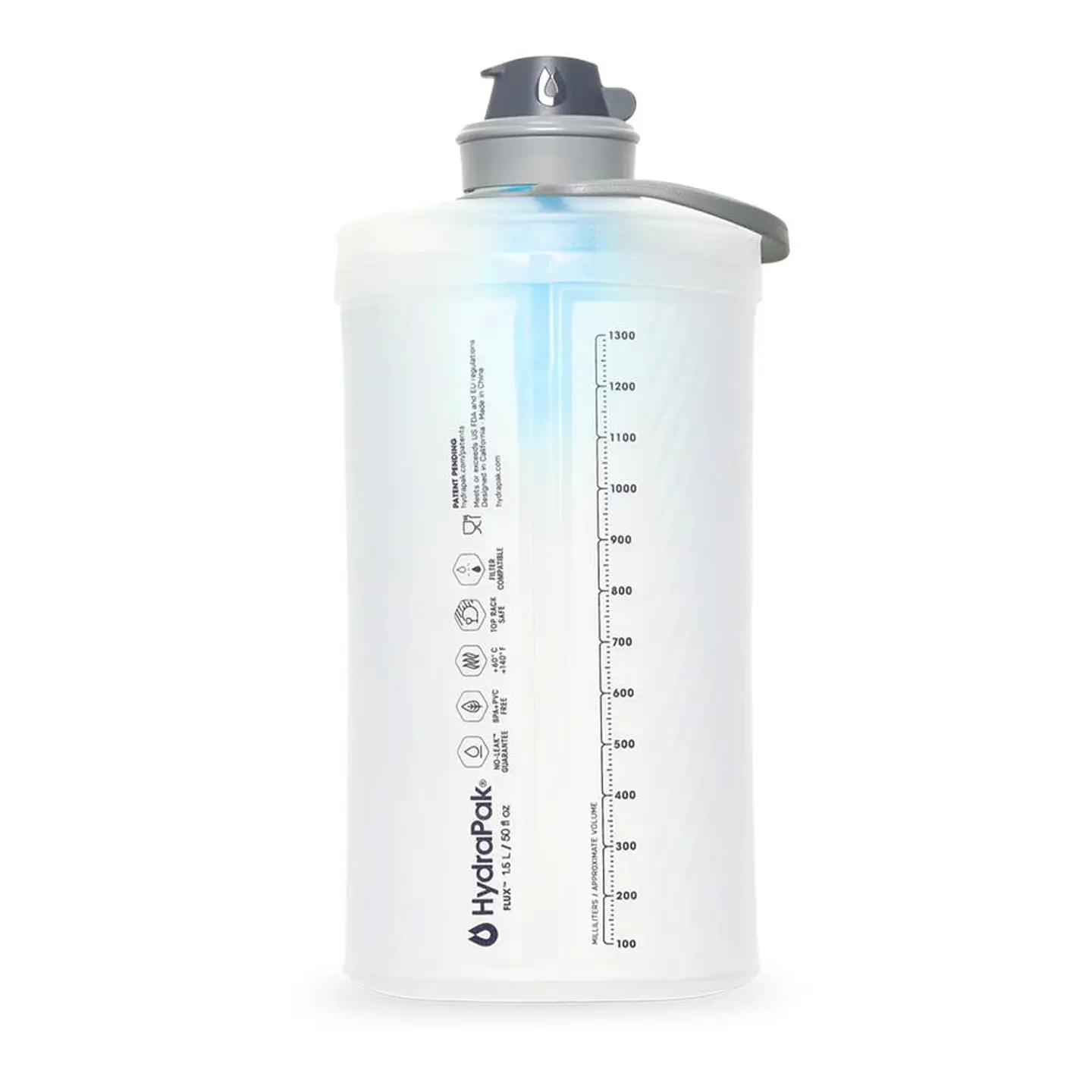 Botella Flexible HydraPak con Sistema de Filtrado Flux 1.5 L 2