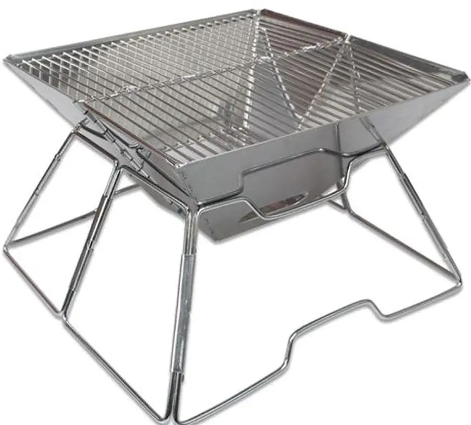 Parrilla Portátil Pack A Long Grill De Acero Para Camping Y Cocina Outdoor 2