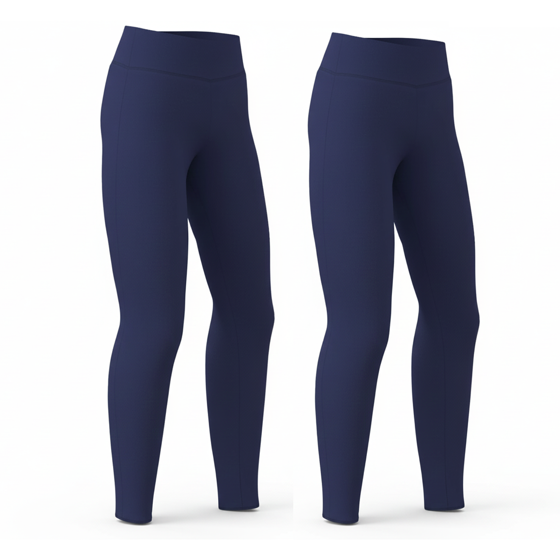 Pack Escolar de 2 Calzas Largas de Algodón para Niñas 4