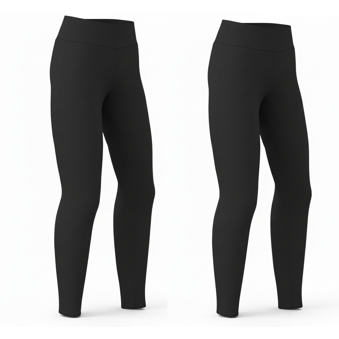 Pack Escolar de 2 Calzas Largas de Algodón para Niñas 1