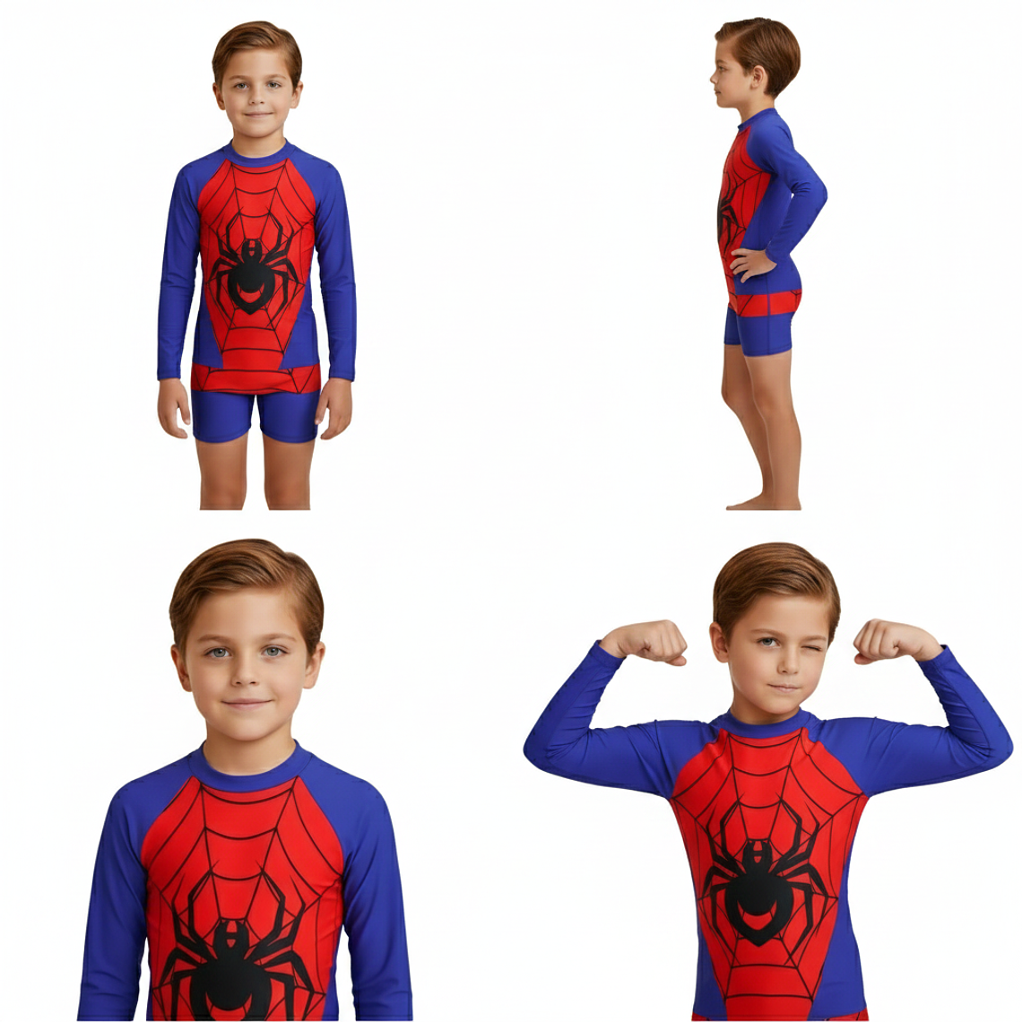 Traje de Baño Spiderman Enterito | UV 50+ 4