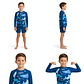 Traje de Baño Niño 2 Piezas Shark Manga Larga – Protección UV - Miniatura 3