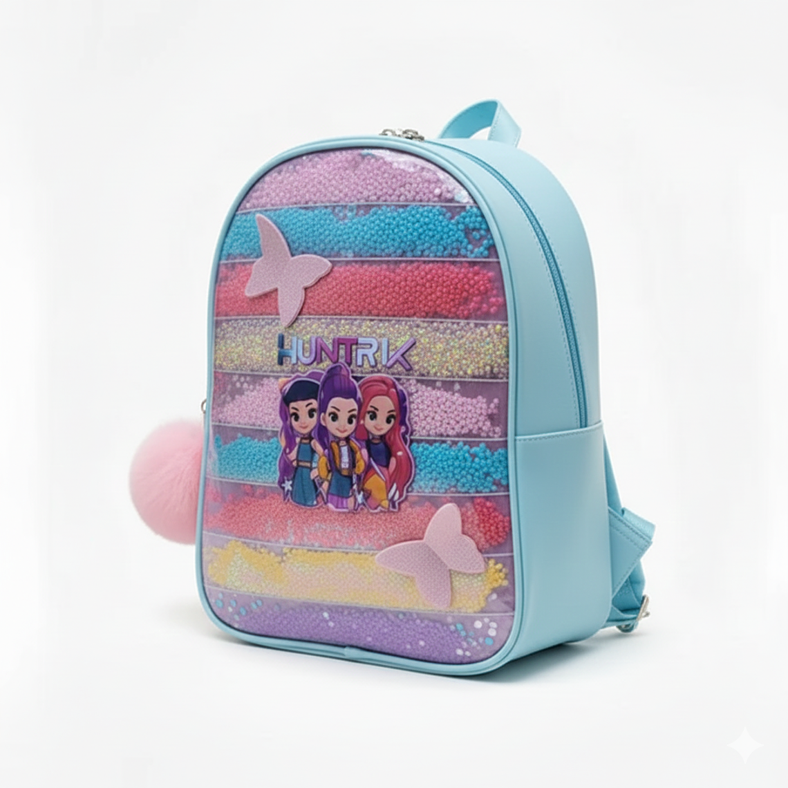 Mochila Infantil Huntrix Corazon Gliter 1