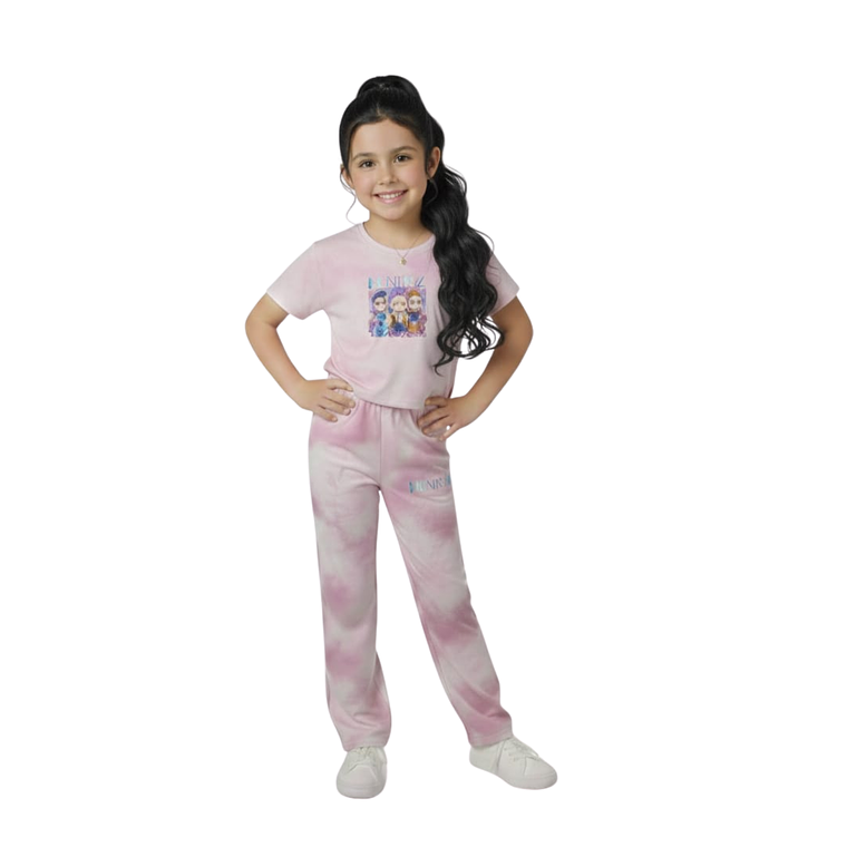 Conjunto Infantil Huntrix Tie Dye 3