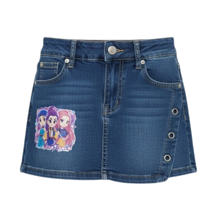 Short-Falda Jeans “K-Pop Huntrix” 🌈 4
