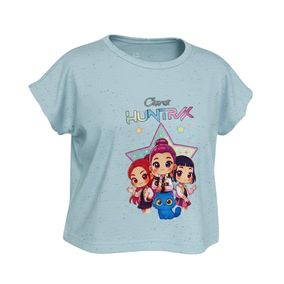Polera Infantil Huntrix Star Manga Volante 3