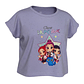 Polera Infantil Huntrix Star Manga Volante - Miniatura 4