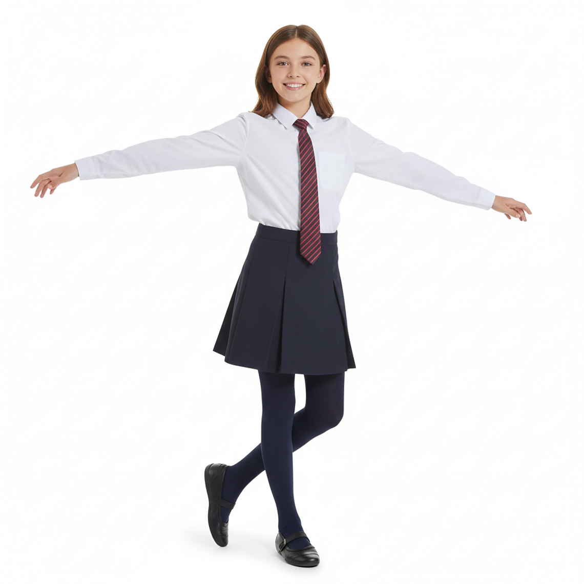 Pack 2 Ballerina Escolar Elasticada Juvenil 1